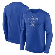 Kentucky Nike Courtside Dri-Fit Practice Long Sleeve Tee